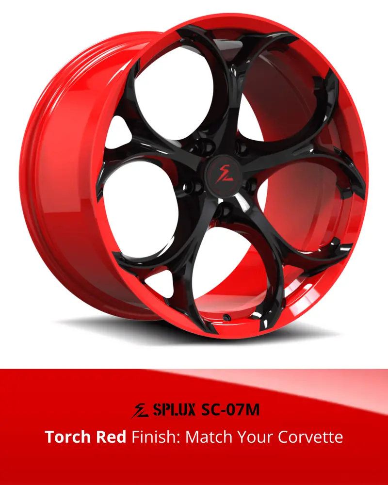 Sc-07M Corvette C8 Stingray/Z51 Torch Red 19X8.5 20X11, 20X9 21X12 8