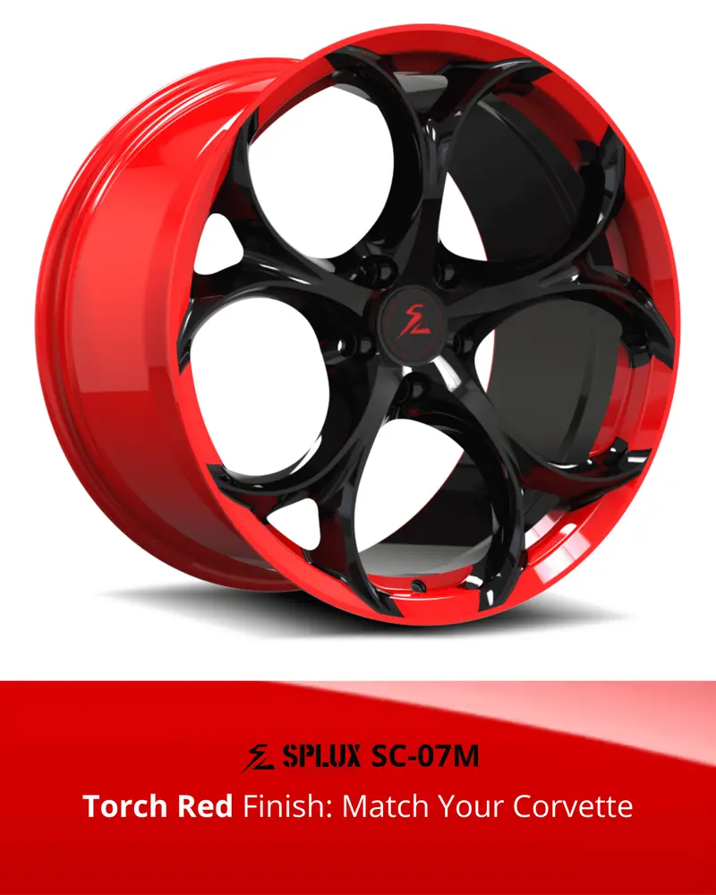 Sc-07M Corvette C8 Stingray/Z51 Torch Red 19X8.5 20X11, 20X9 21X12 9