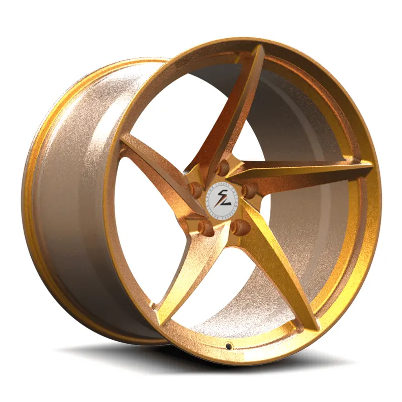 Sc-09M Custom Super Concave Forged Brushed Dark Gold Wheels 1