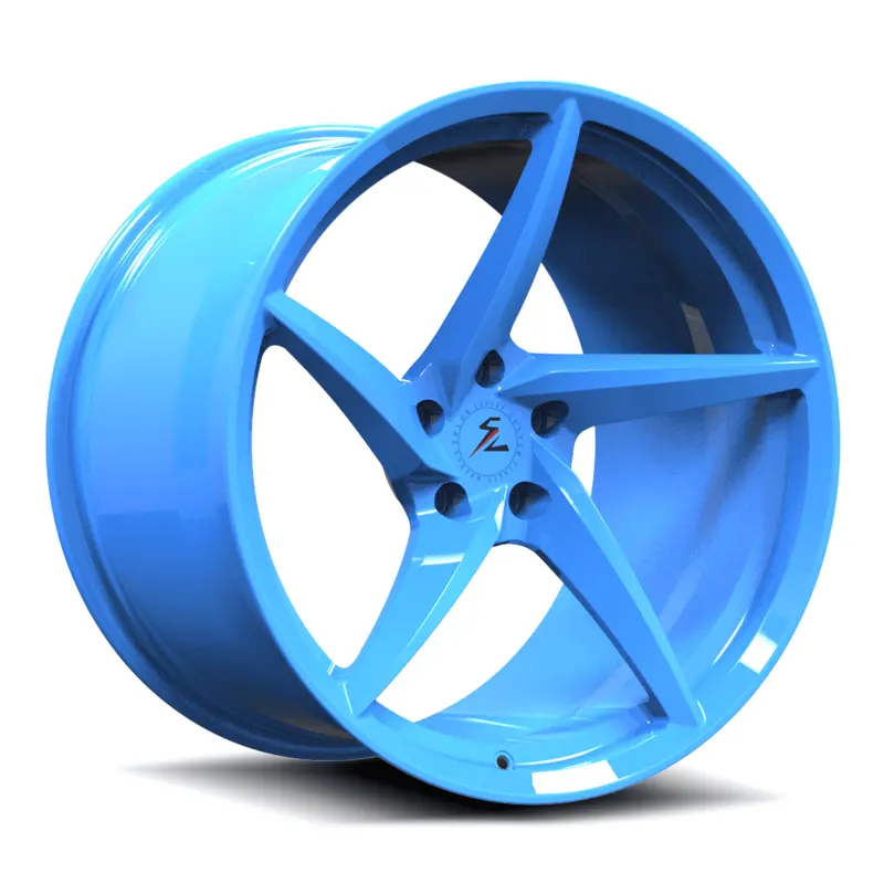 Sc-09M Custom Super Concave Forged Corvette Rapid Blue Wheels 1