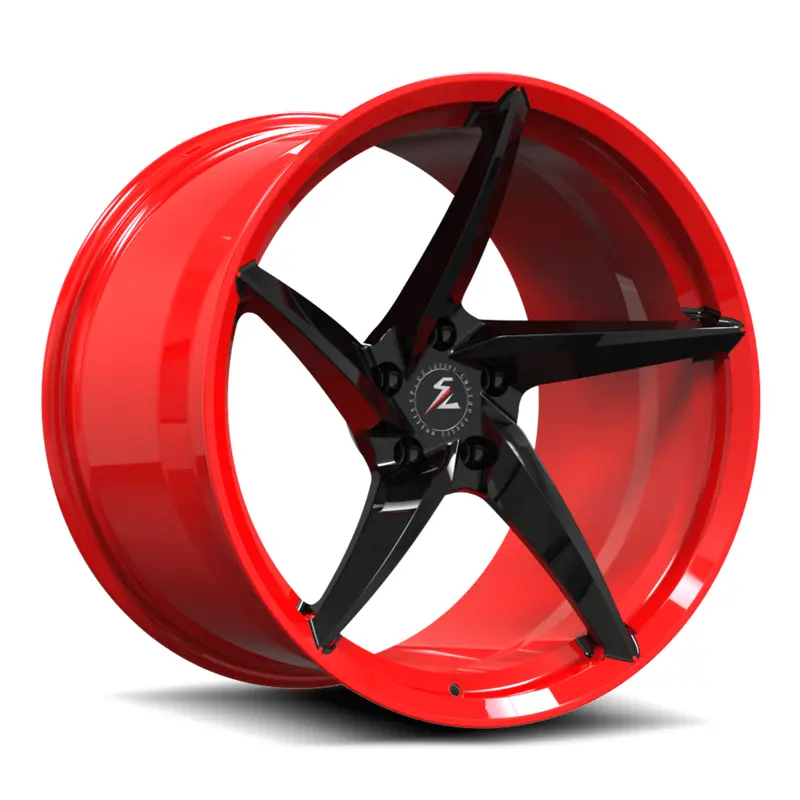 Sc-09M Custom Super Concave Forged Piano Black,Red Wheels 1