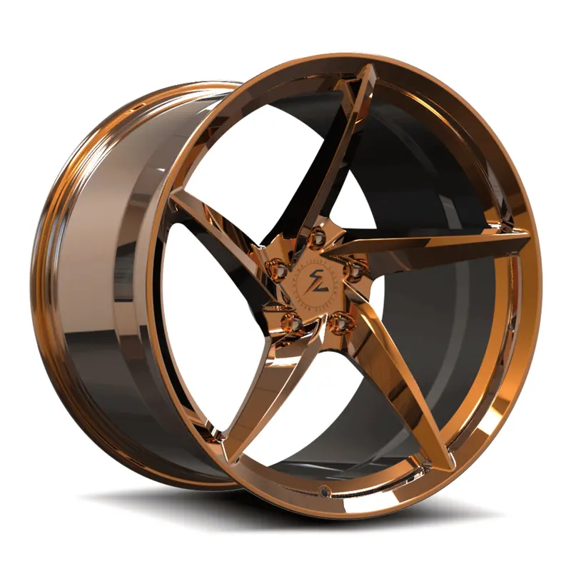 Sc-09M Custom Super Concave Forged Polished Copper,Black Innerbarrel Wheels 1