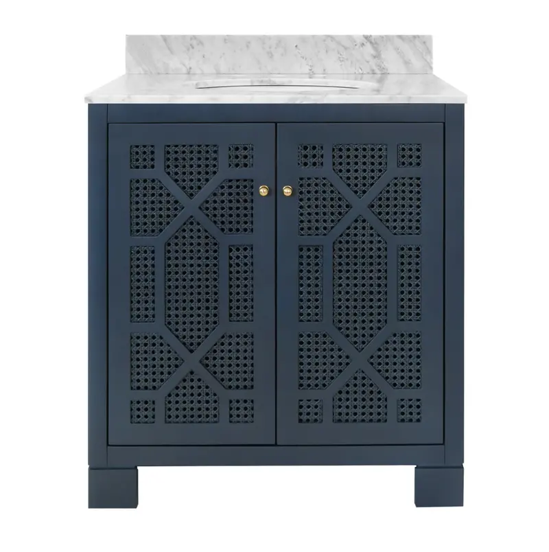 Schaffer Navy Single Sink Bath Vanity 1