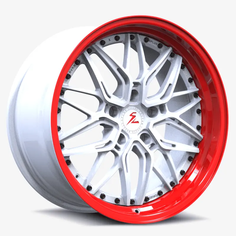 Sd-01S Custom Deep Step Lip Forged White,Red Lip Wheels 1