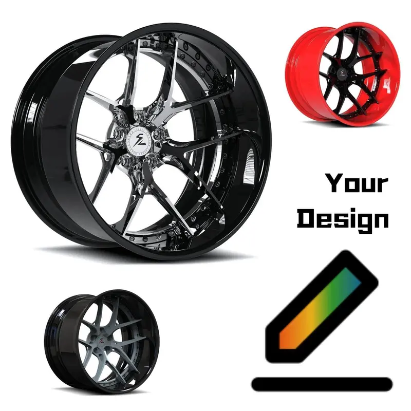 Sd-02 Custom Deep Dish Forged 2-Piece Wheels 1