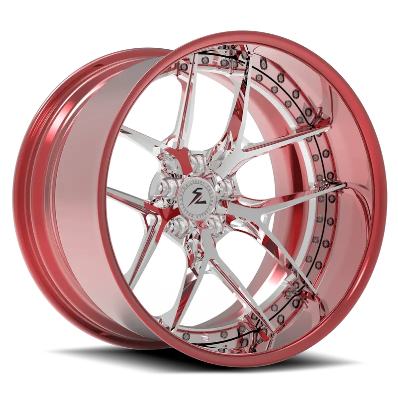 Sd-02 Custom Deep Dish Forged Chrome,Polished Rose Gold Wheels 1
