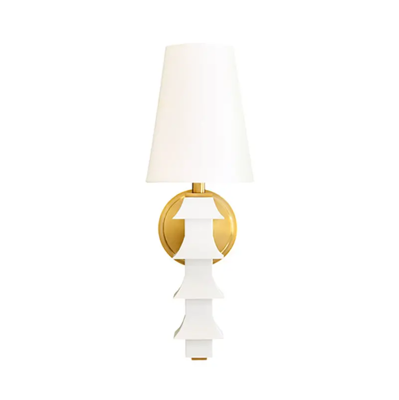 Sedona Tole Pagoda Wall Sconce W/Brass Accent 1