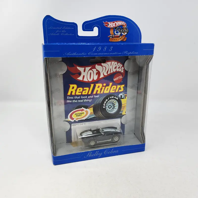 Shelby Cobra Real Riders * Hot Wheels 30 Years Commemorative Replica 1