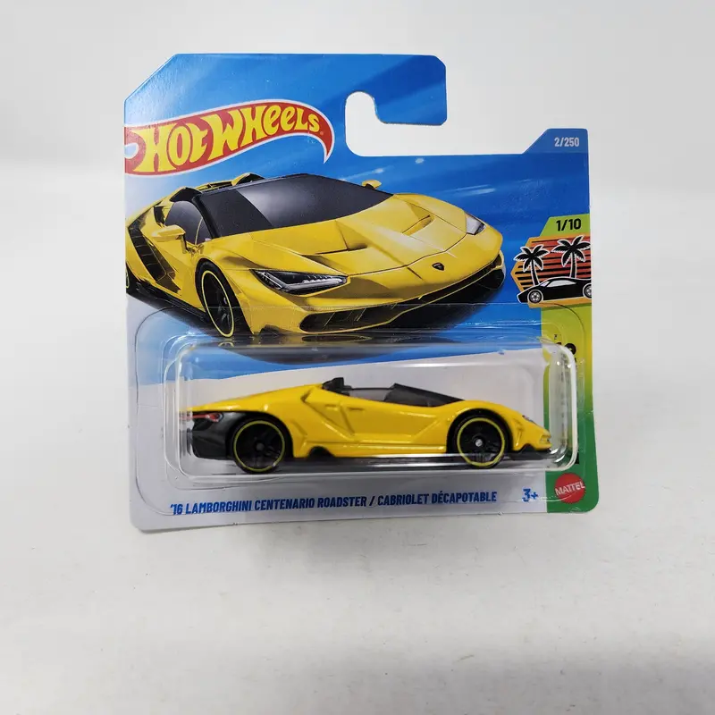 Short Card * '16 Lamborghini Centenario Roadster #2 * Yellow * 2026 Hot Wheels Case B 1