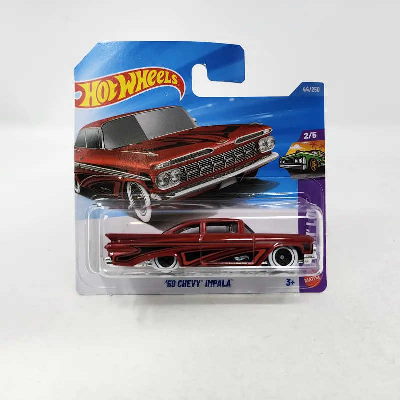Short Card * '59 Chevy Impala #44 Lowrider * Burgundy * 2026 Hot Wheels Case B 1