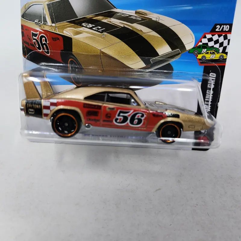 Short Card * '69 Dodge Charger Daytona #23 * Gold * 2026 Hot Wheels Case B 2