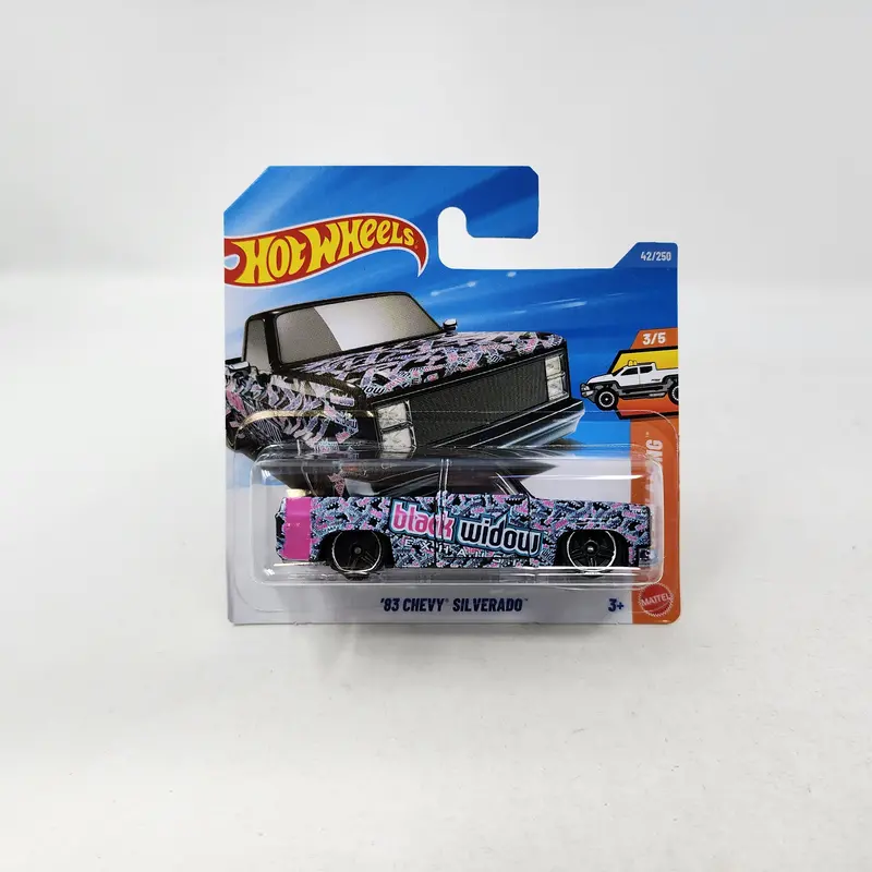 Short Card * '83 Chevy Silverado #42 * Black Widow * 2026 Hot Wheels Case B 1
