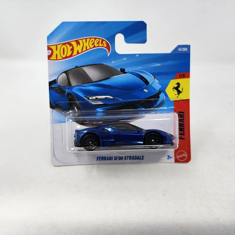 Short Card * Ferrari Sf90 Stradale #41 * Blue * 2026 Hot Wheels Case B 1