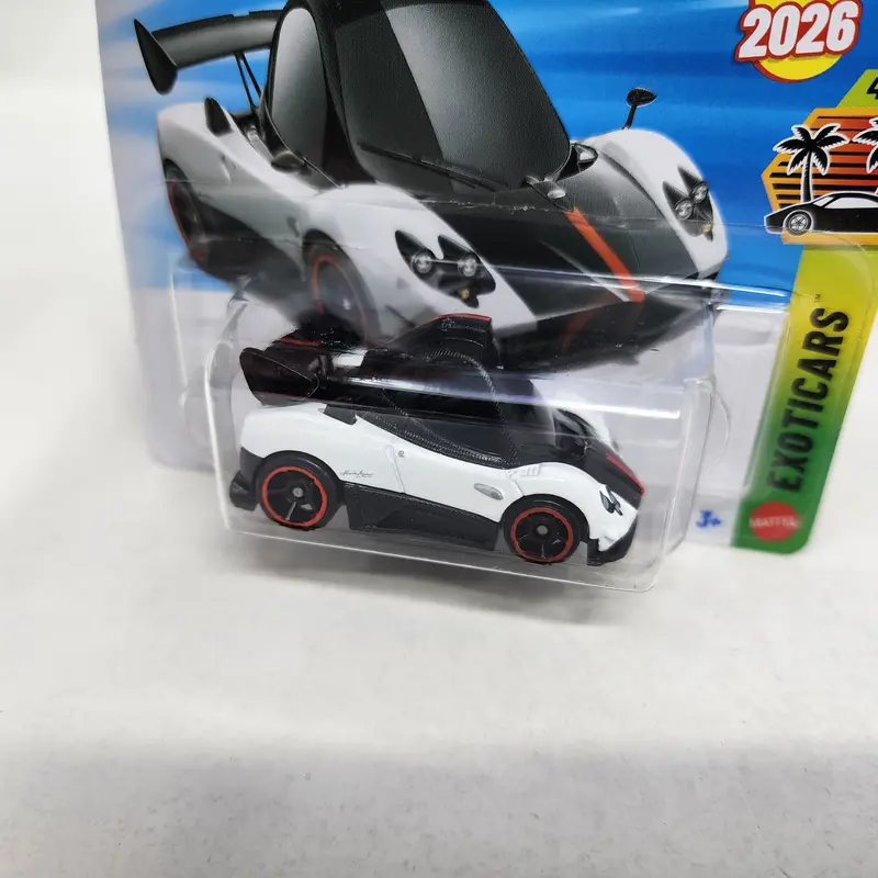 Short Card * Pagani Zonda Cinque #26 * White * 2026 Hot Wheels Case B 2