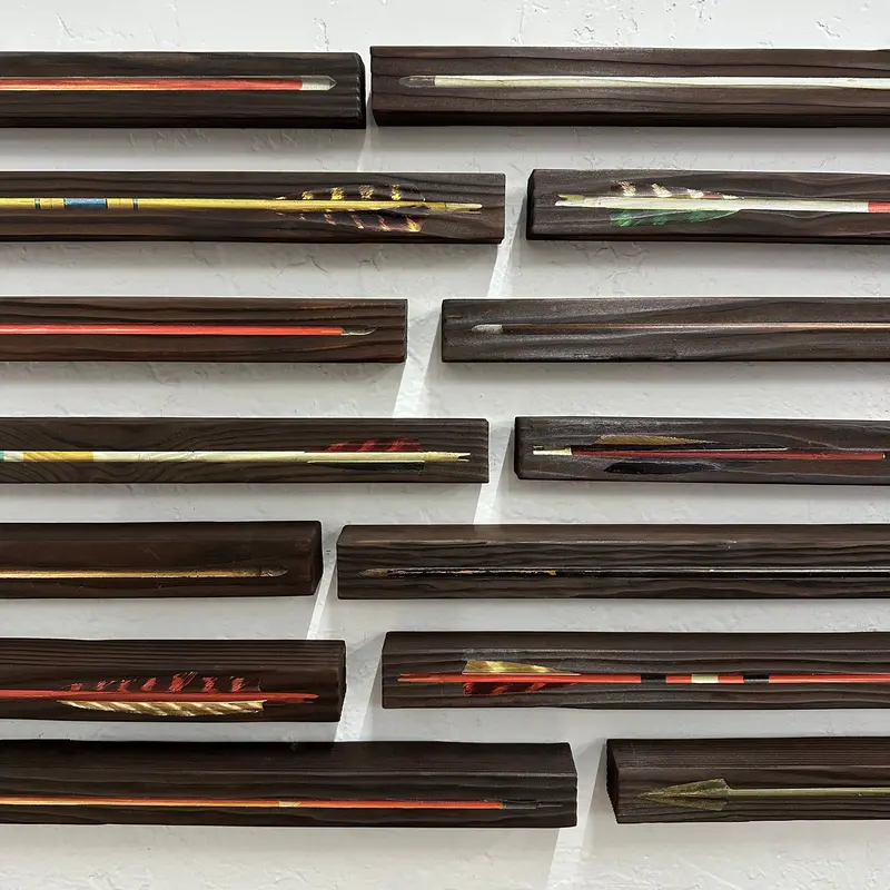 Shou Sugi Ban Arrows Display 1