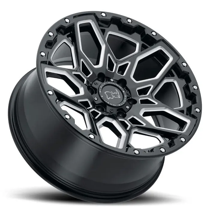 Shrapnel Gloss Black With Milled Spokes 3
