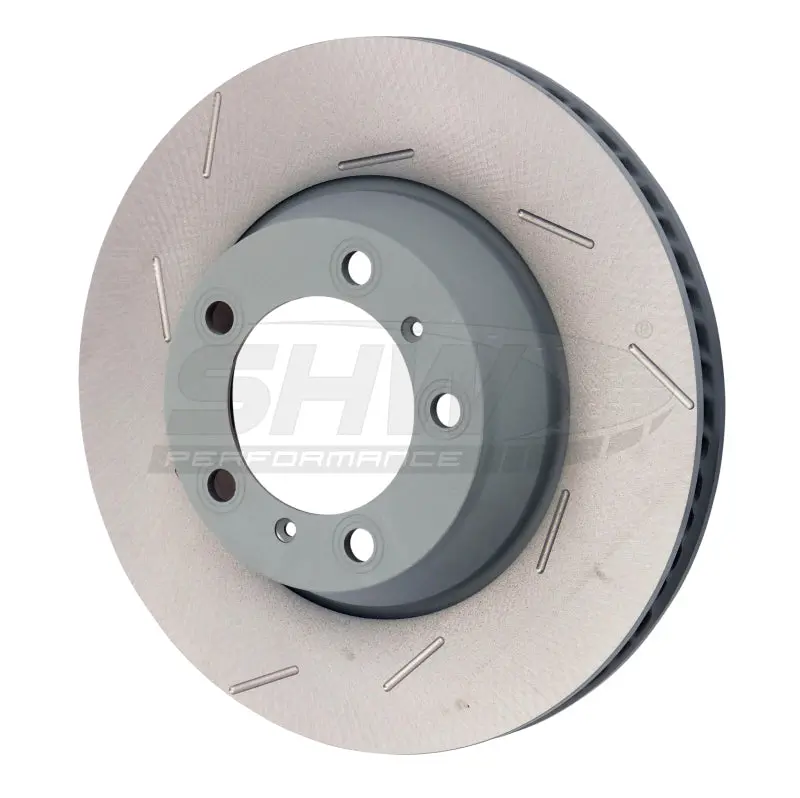 Shw 11-16 Porsche Panamera 4 3.6L W/O Ceramic Brakes Left Rear Slotted Mb Brake Rotor (971615601P) 1