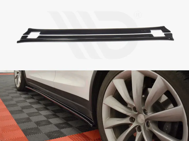 Side Skirts Diffusers V.1 Tesla Model X (2015-) 1