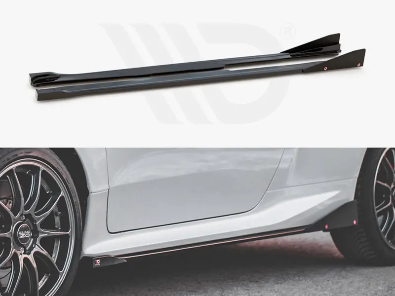 Side Skirts Diffusers V.2 + Flaps Toyota Gr Yaris Mk4 1