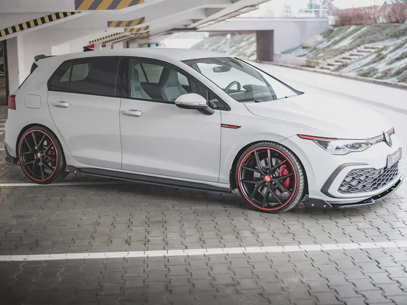 Side Skirts Diffusers V.2 + Flaps Vw Golf 8 Gti / Gti Clubsport / R-Line 1