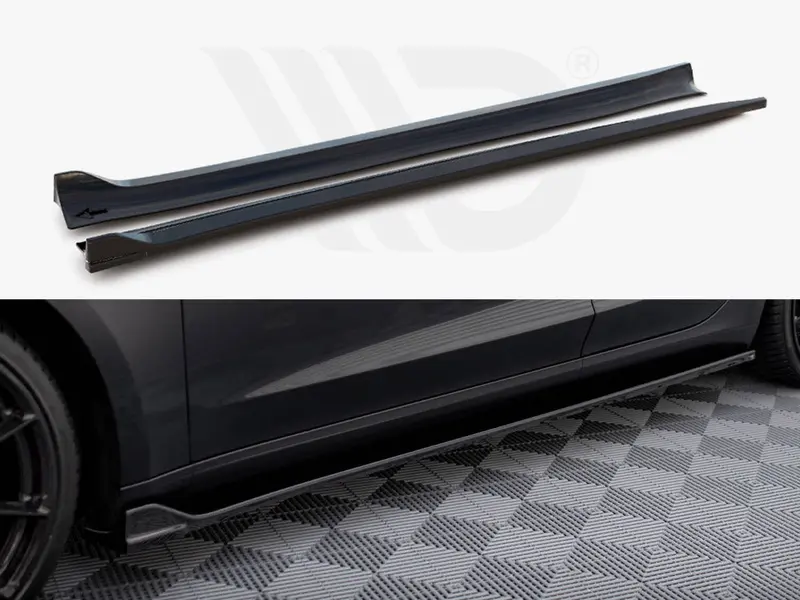 Side Skirts Diffusers V.2 Tesla Model 3 1