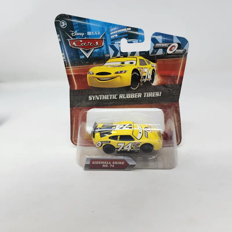 Sidewall Shine No. 74 W/ Synthetic Rubber Tires * Disney Pixar The World Of Cars 1