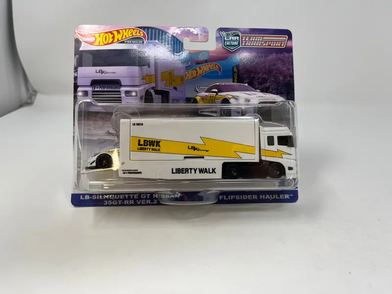 Silhouette Gt Nissan 35Gt-Rr & Hauler * Hot Wheels Team Transport Car Culture 1