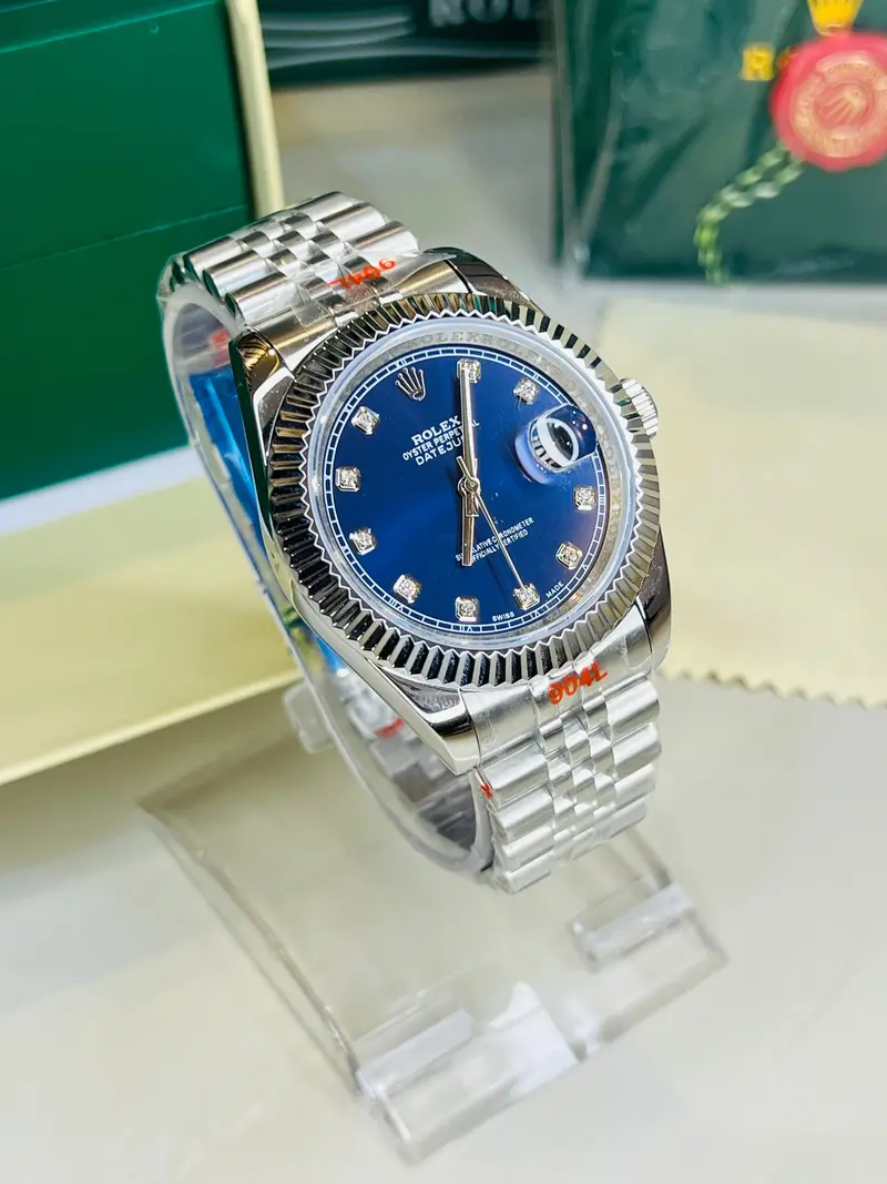Silver Sapphire Automatic Date Just Watch 1