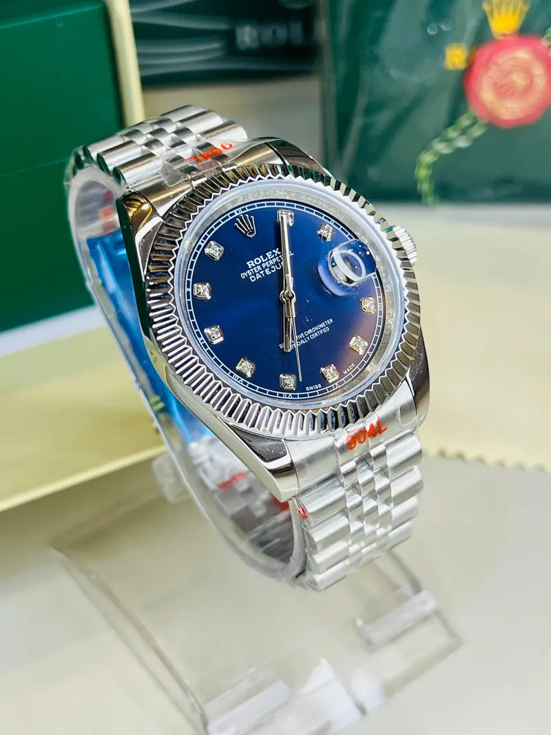 Silver Sapphire Automatic Date Just Watch 2