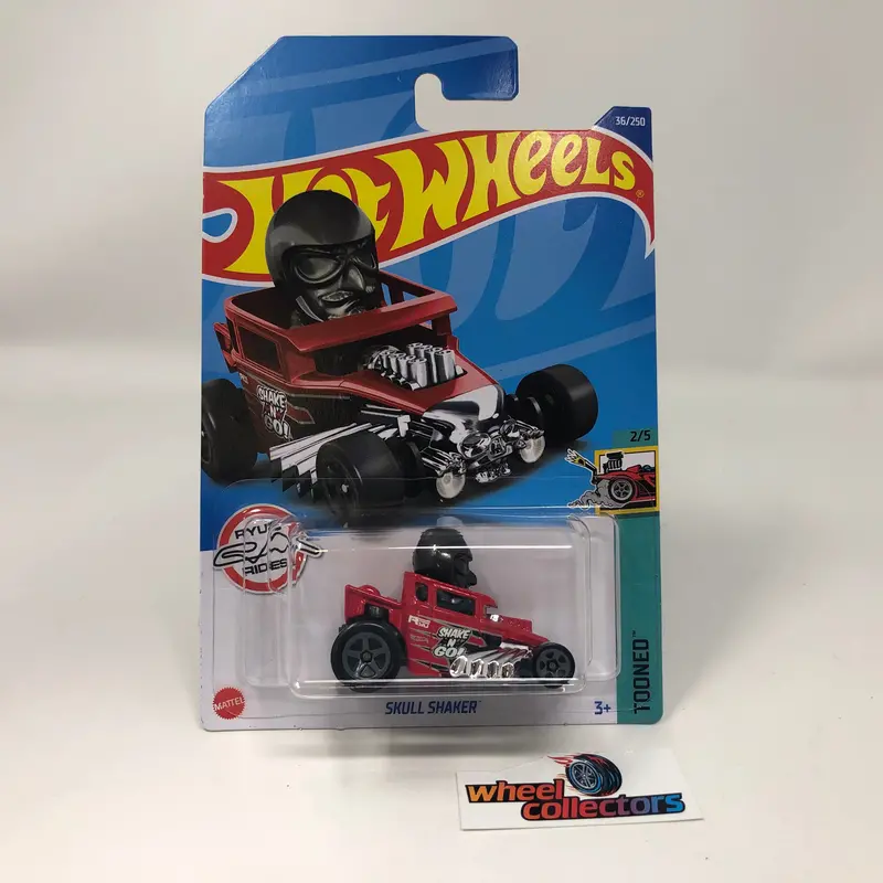 Skull Shaker #36 * Red * 2022 Hot Wheels Case K 1