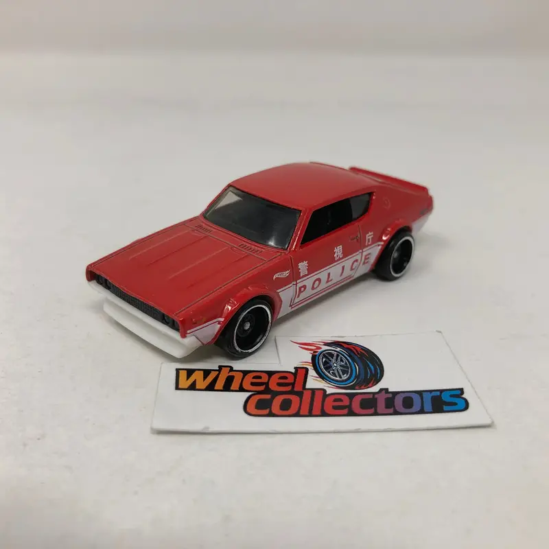 Skyline Gtr 2000 Police * Red * Hot Wheels Loose 1:64 Scale 1