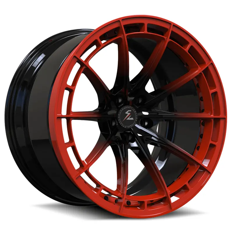 Sl-C07 2022-2025 Corvette C8 Z06/E-Ray Black&Red Deep Concave 20X10 21X13 8