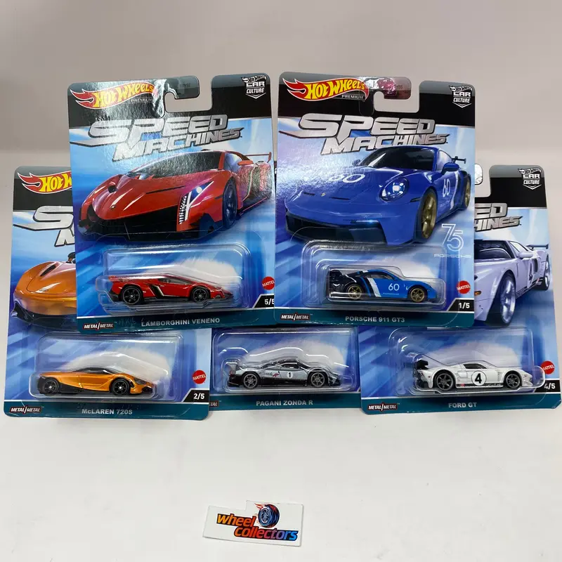 Speed Machines Complete 5 Car Set * 2023 Hot Wheels Car Culture Case A 1