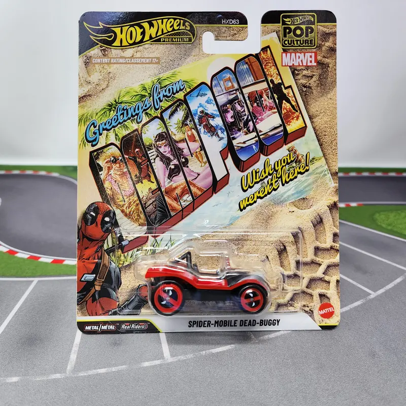 Spider-Mobile Dead-Buggy Deadpool Marvel * 2026 Hot Wheels Pop Culture Case Q 1