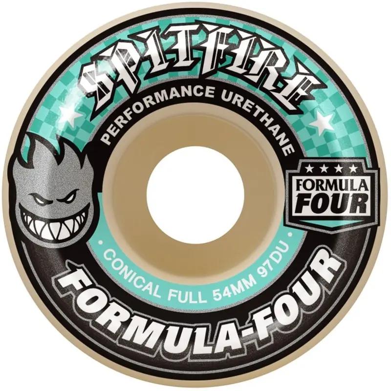 Spitfire Formula Four Conical Full Skateboard Wheels | 54Mm 101A 1