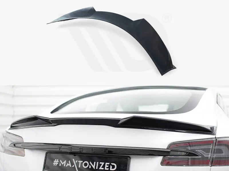 Spoiler Cap 3D Tesla Model S Plaid Mk1 Facelift 1