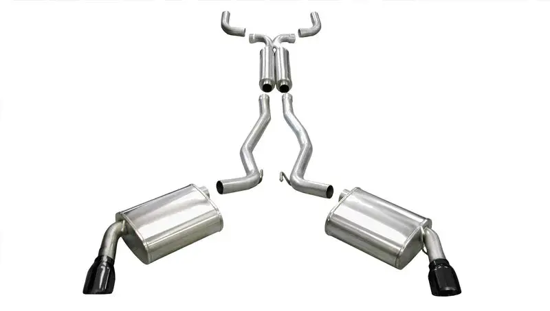 Sport / 2.5" Cat-Back Dre 4.0 In Single Tips | 2010-2015 Camaro Rs 3.6L V6 (14953 / 14953Blk) 1