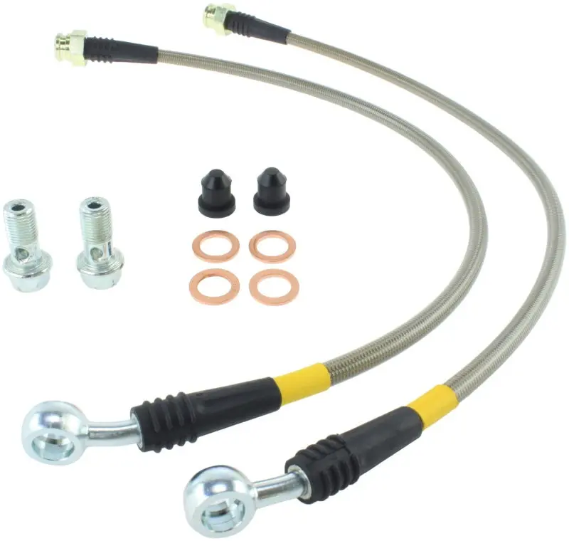 Stoptech 04-08 Cadillac Sts/Xlr/Xlr-V/Sls / 05-08 Corvette Stainless Steel Front Brake Line Kit 1