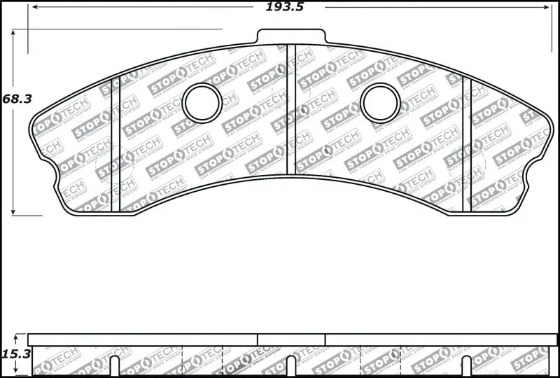 Stoptech Performance 06-09 Chevrolet Corvette Z06 Front Brake Pads 2