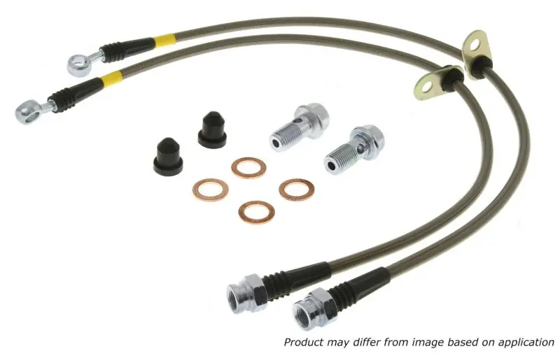 Stoptech Stainless Steel Front Brake Lines 15-18 Ford Mustang 1