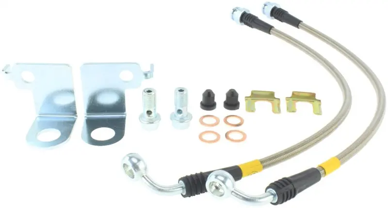 Stoptech Stainless Steel Front Brake Lines 2015 Ford Mustang Gt W/ Performance Package 1