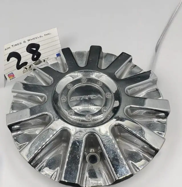 Strada Spina Chrome Wheels Rim Center Cap S16 11212285F-1 1
