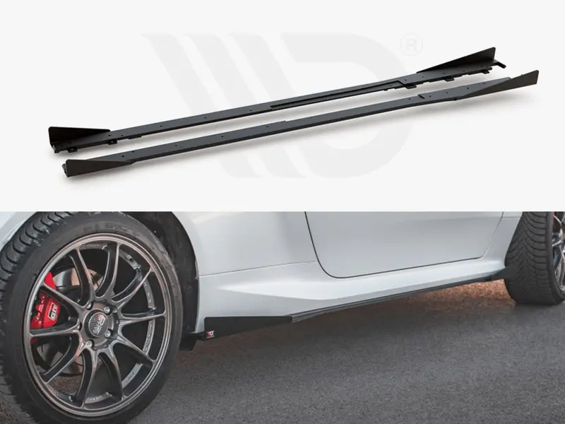 Street Pro Side Skirts Diffusers + Flaps Toyota Gr Yaris Mk4 1