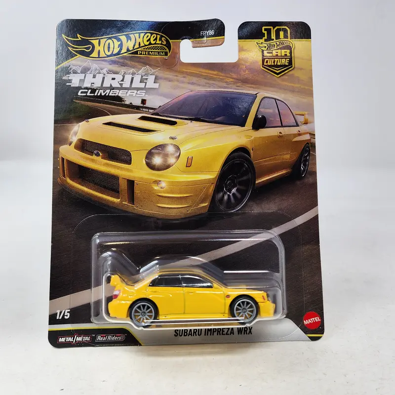 Subaru Impreza Wrx * Yellow * 2026 Hot Wheels Car Culture Thrill Climbers * Case Q 1