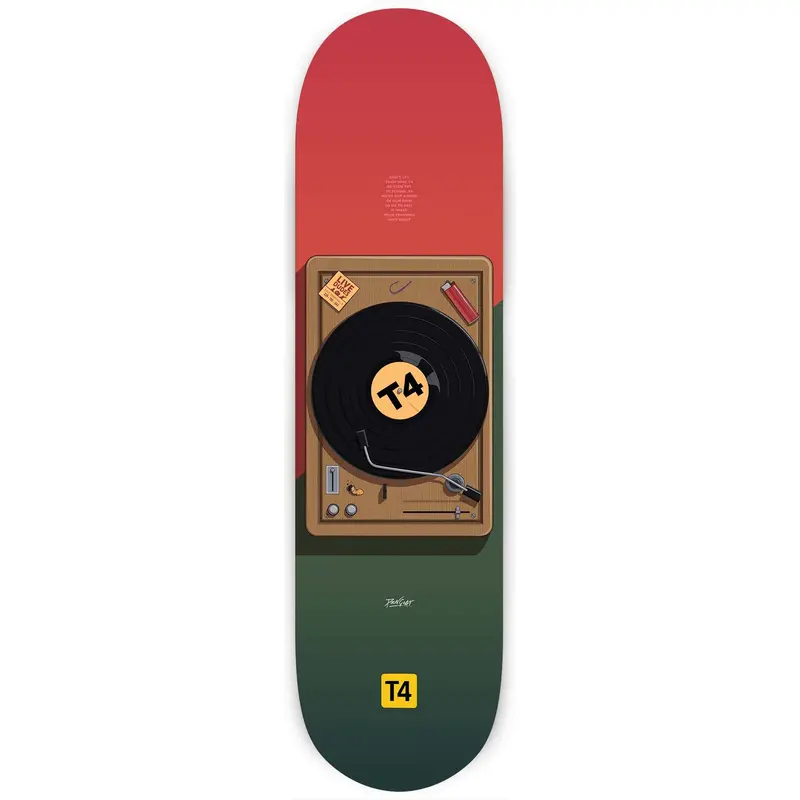 T4 Vinyl Team Model Skateboard Deck – Prime² Construction 1
