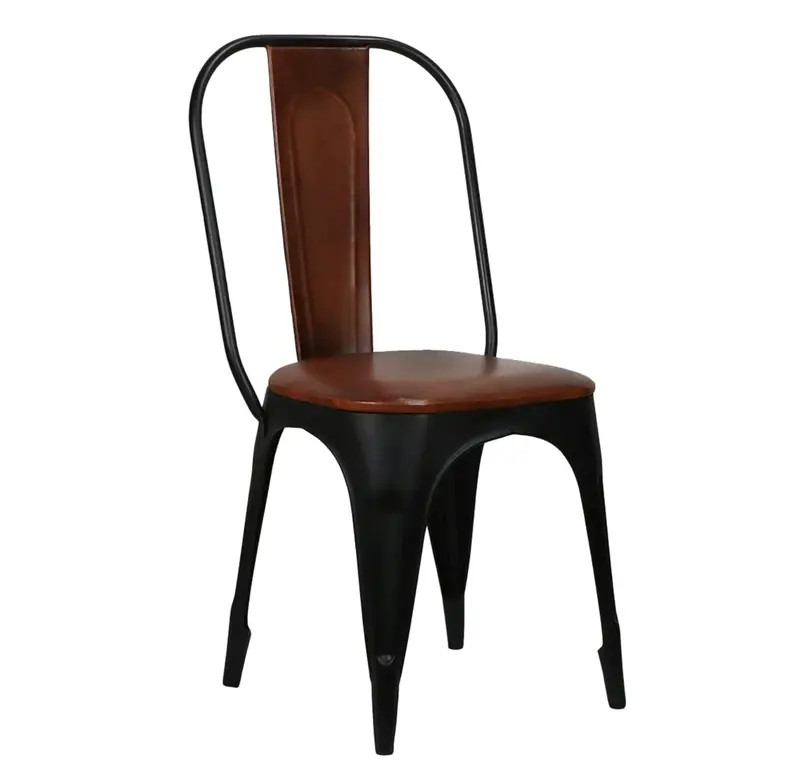 Tack Shop Leather & Iron Dining Chair - Matthew Izzo Collection 1