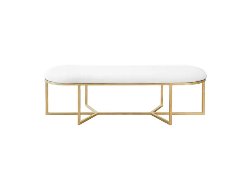 Tamia Gold Leaf Oval Bench 1