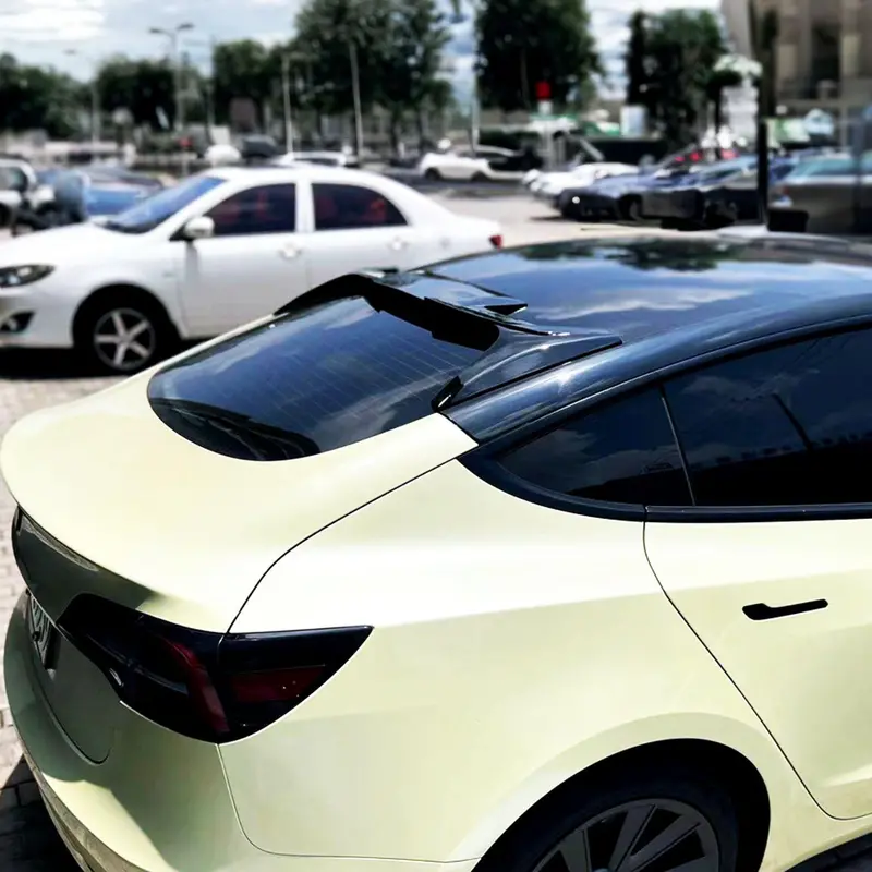 Tesla Model 3 Dk Style Gloss Black Roof Spoiler 19-Present 1