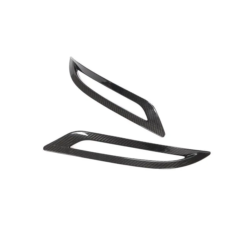 Tesla Model 3 Dry Carbon Rear Bumper Reflector Cover Trims 16-20 1