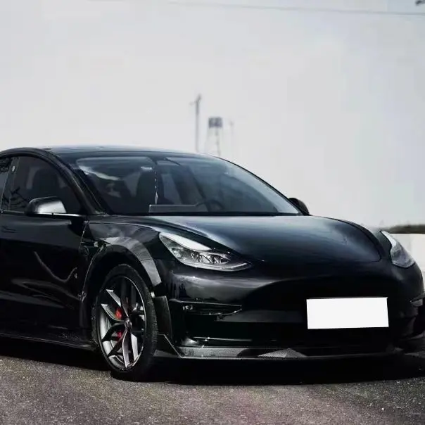 Tesla Model 3 Gloss Black Wheel Fender Arches 19-Present 1